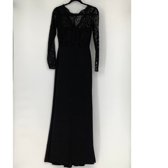 NEW! Dessy Collection Size 2 Marquis Lace Bodice Gown Dress $278 msrp II20-6 - Picture 2 of 10